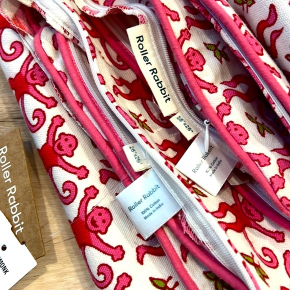 Roller Rabbit Bedding Roller Rabbit Monkey Decorative Pillow Nwt